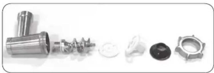 DOMO DO9073KR - OPCIONAL: MONTAJE DEL PICADOR DE CARNE DO907OKR-M - 6