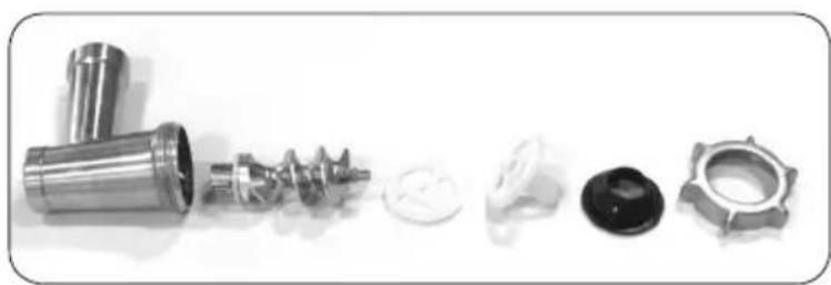 DOMO DO9078KR - OPCIONAL: MONTAJE DEL PICADOR DE CARNE DO907OKR-M - 6