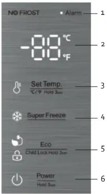 DOMO DO91202F - Touch Screen-Tasten - 1