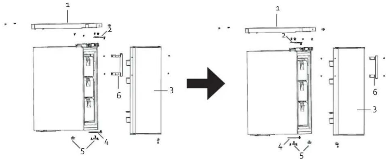 DOMO DO91133F - INVERSIONE DELL'APERTURA DELLO SPORTELLO - 1