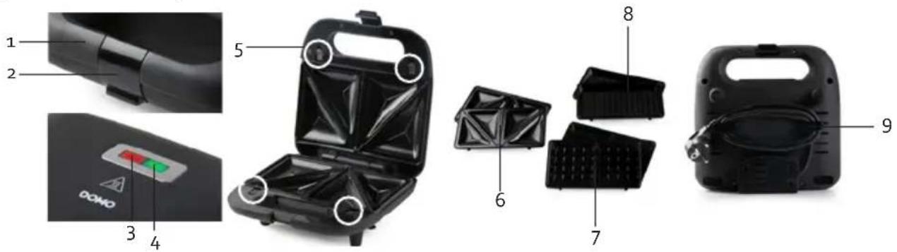 DOMO DO1143C - PIEZAS - 1