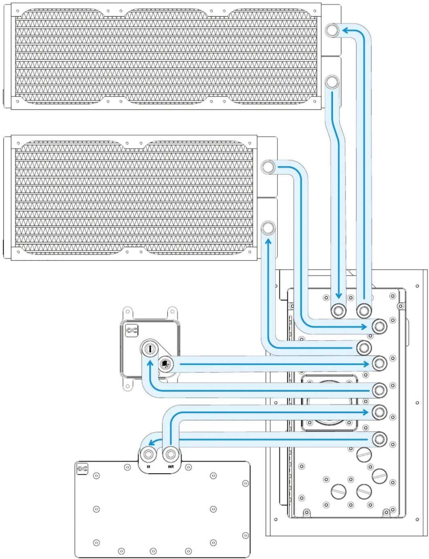 Alphacool Apex Distro Plate Dark Base Pro 901 - 10