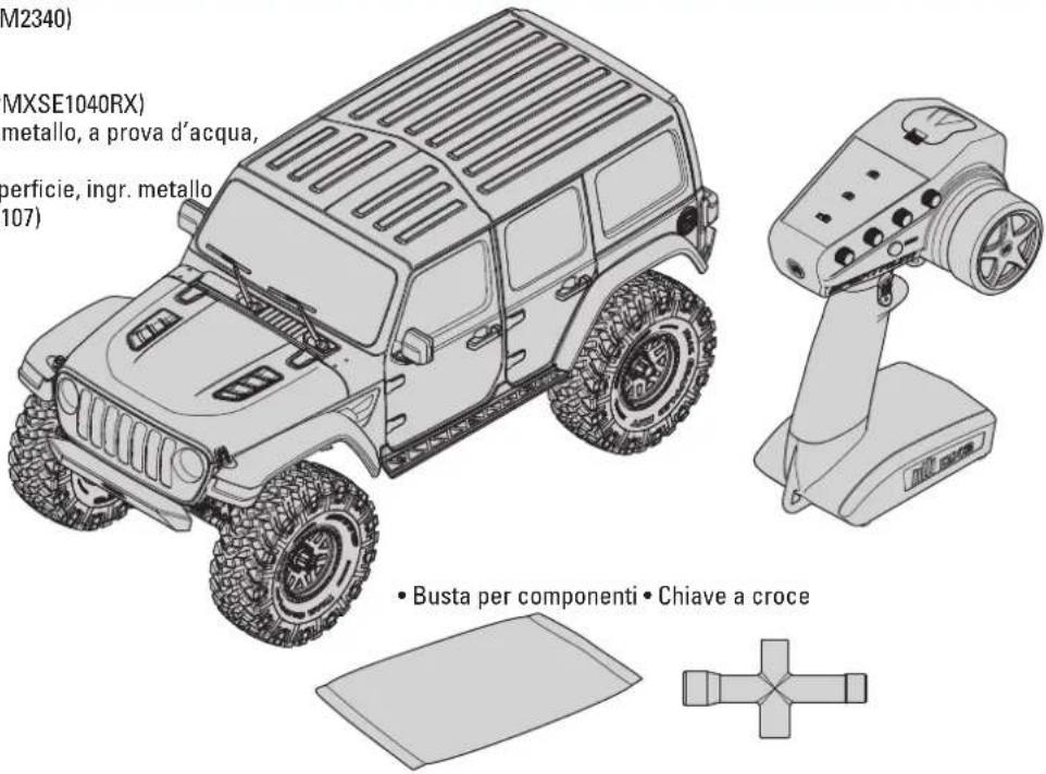 Axial SCX10 III Jeep JLU Wrangler - CONTENUTO DELLA SCATOLA - 1