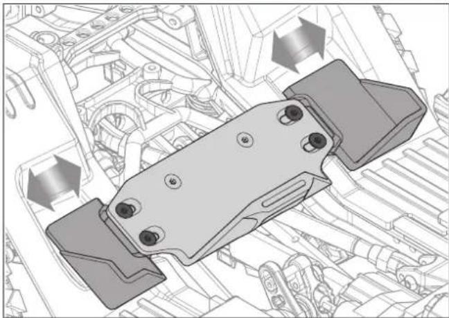 Axial SCX10 III Jeep JLU Wrangler - ANPASSEN DES AKKUFACHS DES FAHRZEUGS - 1