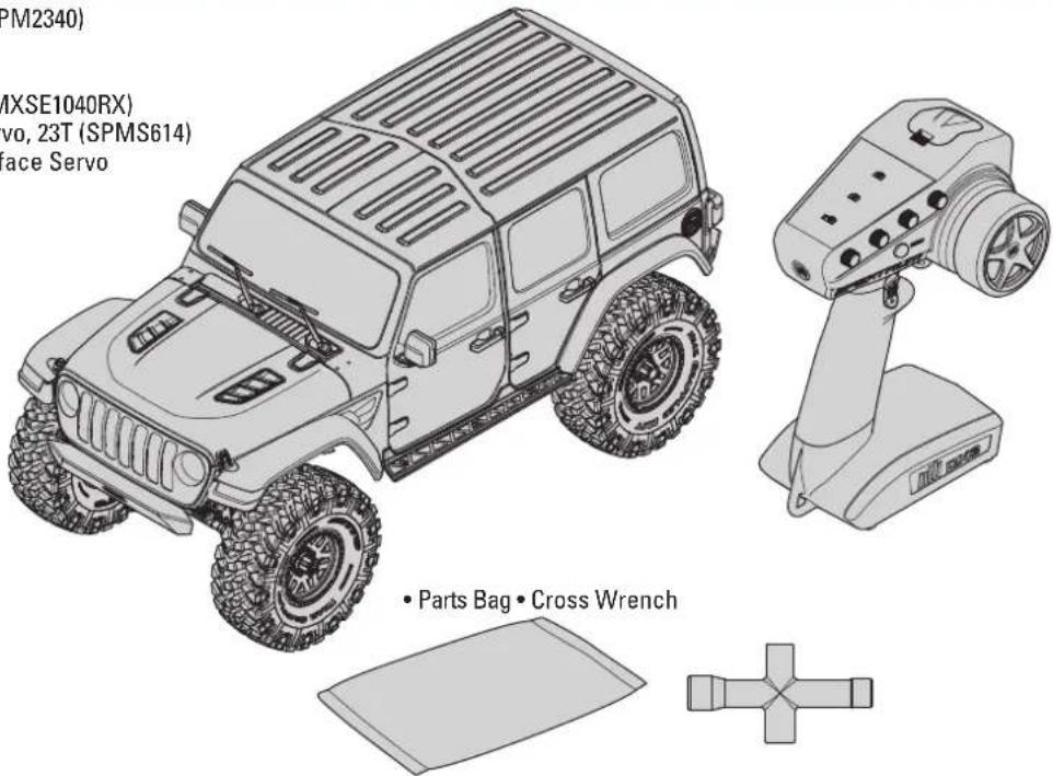 Axial SCX10 III Jeep JLU Wrangler - BOX CONTENTS - 1