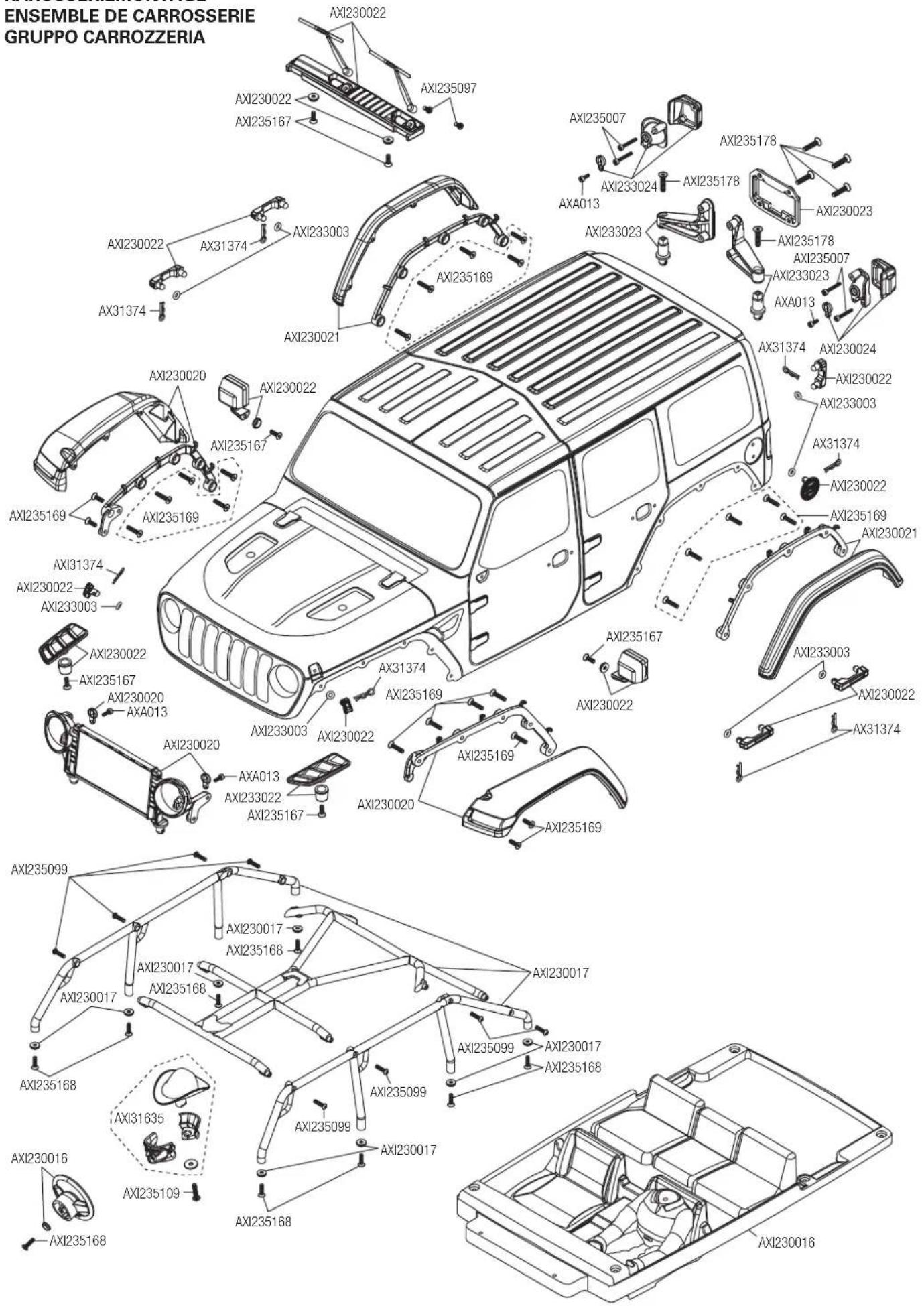 Axial SCX10 III Jeep JLU Wrangler - UTILIZZO DELLA TRASMISSIONE DIG - 5