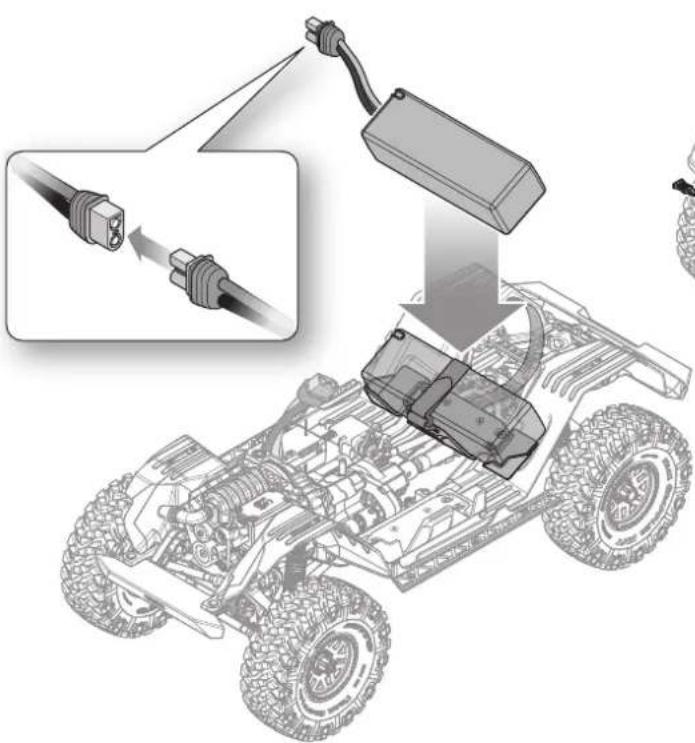 Axial SCX10 III Jeep JLU Wrangler - ANPASSEN DES AKKUFACHS DES FAHRZEUGS - 3
