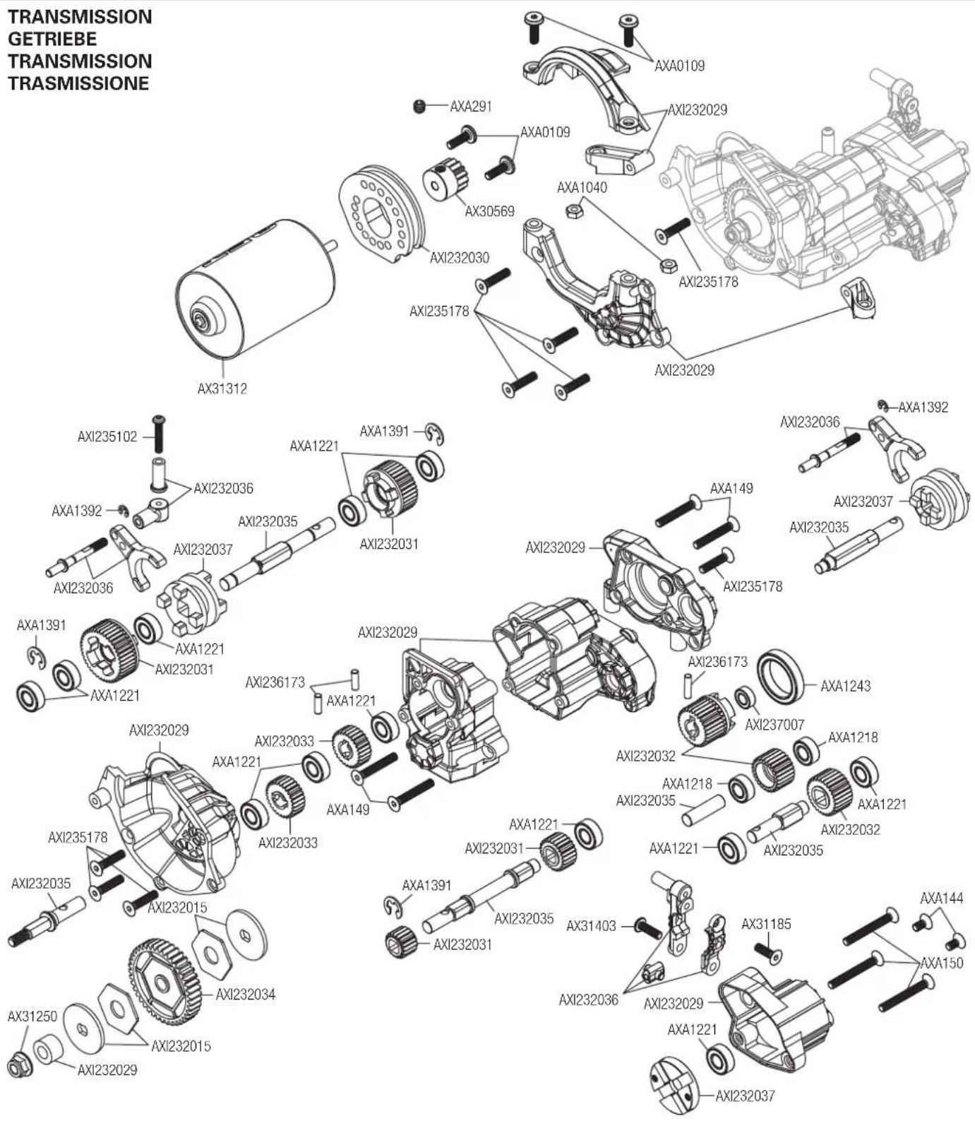 Axial SCX10 III Jeep JLU Wrangler - UTILIZZO DELLA TRASMISSIONE DIG - 2