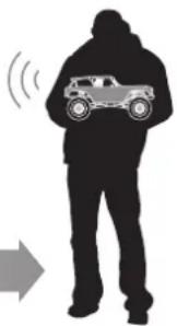 Axial SCX10 III Jeep JLU Wrangler - RANGE-CHECKING THE RADIO SYSTEM - 2