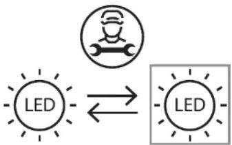 Essentiel B ERTL85-55hib1 - Remplacement du module LED (éclairage) - 1