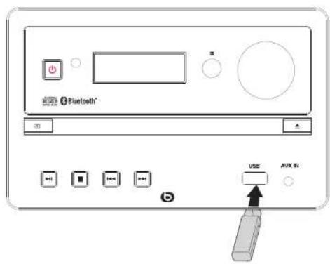 Essentiel B EBMSBTH01 - een losse USB-drager aansluiten - 1