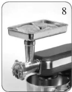 DOMO DO9170KR - OPTIONAL ACCESSORIES: FITTING MEAT GRINDER - 4
