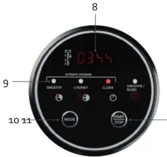 DOMO DO732BL - BEDIENPANEL - 1