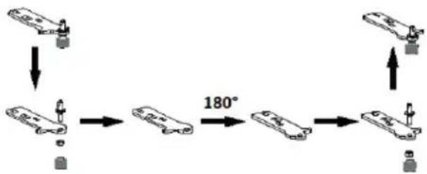 DOMO DO91307C - PŘEHOZENÍ PANTŮ DVEŘÍ - 5