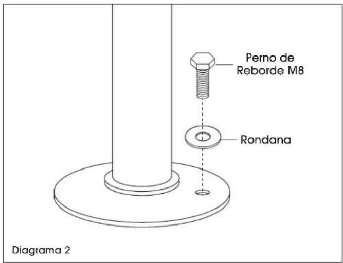 Uline H-6440 - ENSAMBLE DEL PEDESTAL - 2