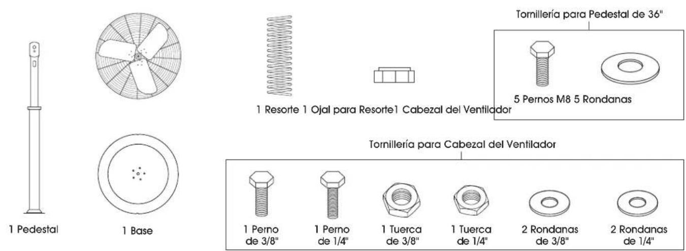 Uline H-6438 - VENTILADOR DE PEDESTAL FIJO DE USO PESADO - 1