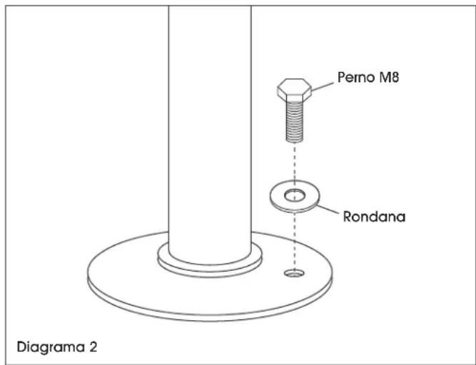 Uline H-6438 - ENSAMBLE DEL PEDESTAL - 2