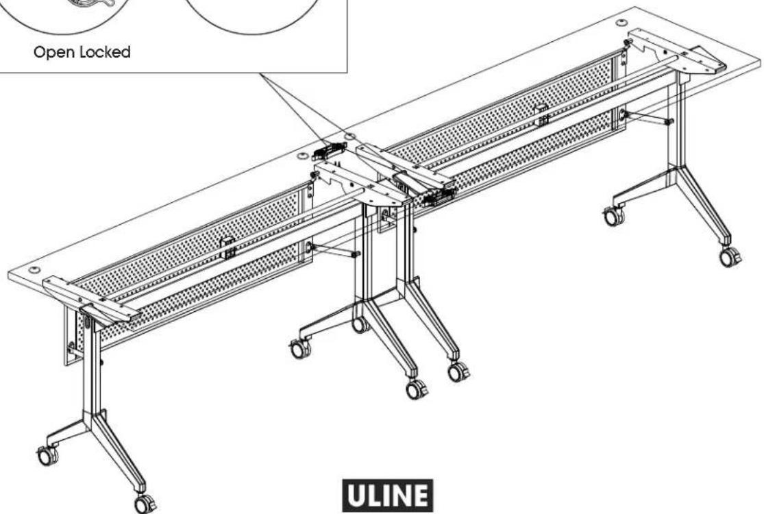 Uline H-10216 - JOINING TABLES WITH GANGING BRACKETS - 4