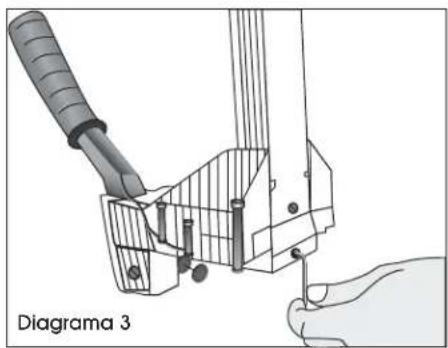 Uline H-1025 - AJUSTE DEL LARGO DE PATA DE LA GRAPA - 1
