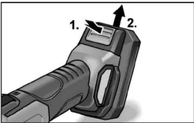 Flex L 125 18.0-EC - Nasazení/výměna akumulátoru - 2