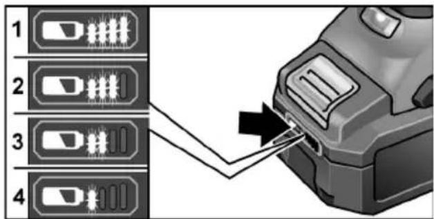 Flex L 125 18.0-EC - Battery state of charge - 1