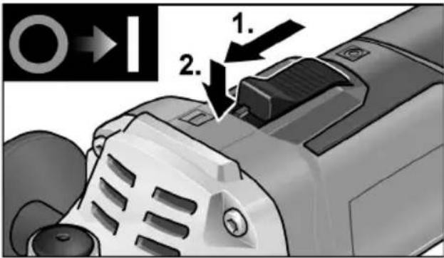 Flex L 125 18.0-EC - Tartós üzem reteszeléssel - 1