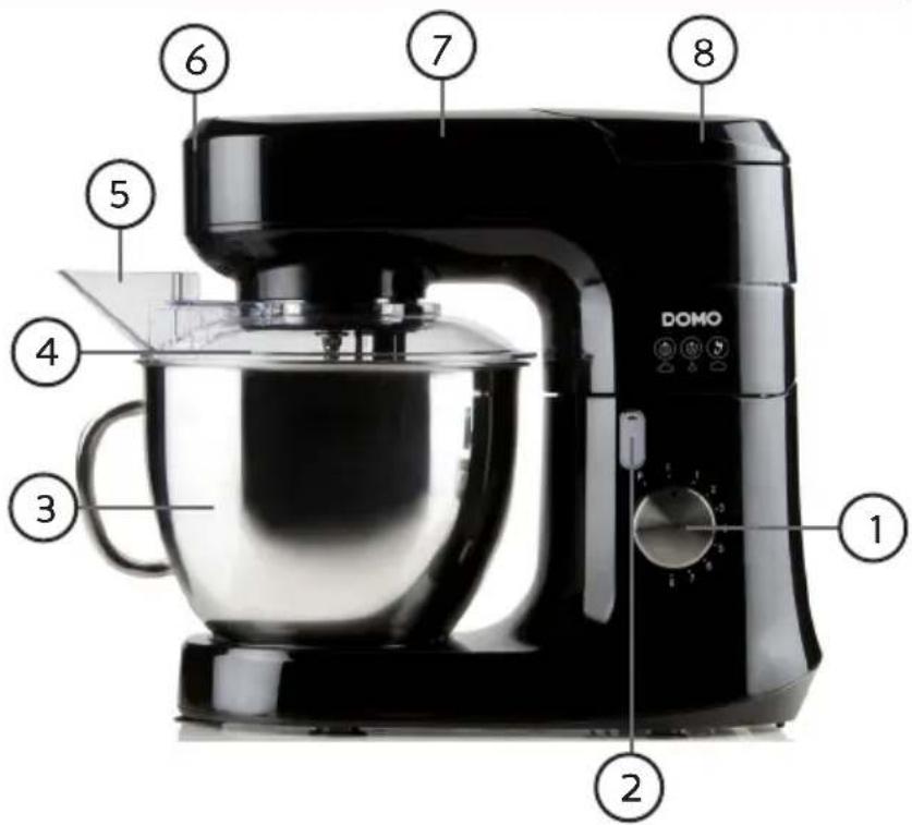 DOMO DO1002KR - PIEZAS - 1