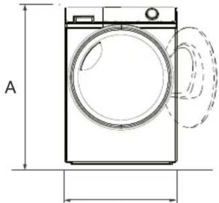 HAIER HD90-C367AU1 - Dimensioni del prodotto - 1