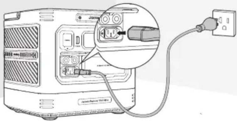 Jackery Explorer 1500 Ultra - CARGA MEDIANTE UNA TOMA DE CORRIENTE DE PARED ALTERNA - 1