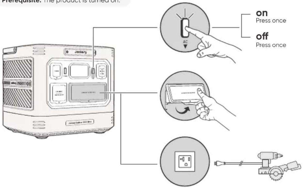 Jackery Explorer 1500 Ultra - AC OUTPUT ON/OFF - 1