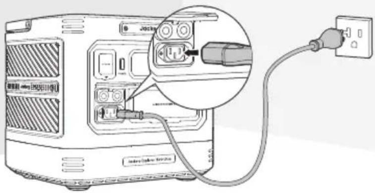 Jackery Explorer 1500 Ultra - ● CHARGING VIA AC WALL OUTLET - 1