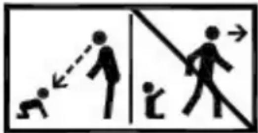 Kindercraft LEODY UP - SKÖTBORD - WARNING: - 1