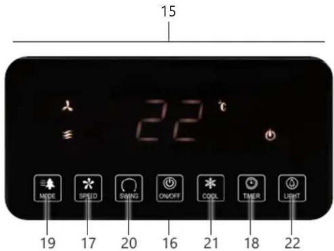 DOMO DO160A - CONTROL PANEL / REMOTE CONTROL - 1
