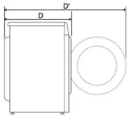 LG F20F12WST - Dimensions (mm) - 2
