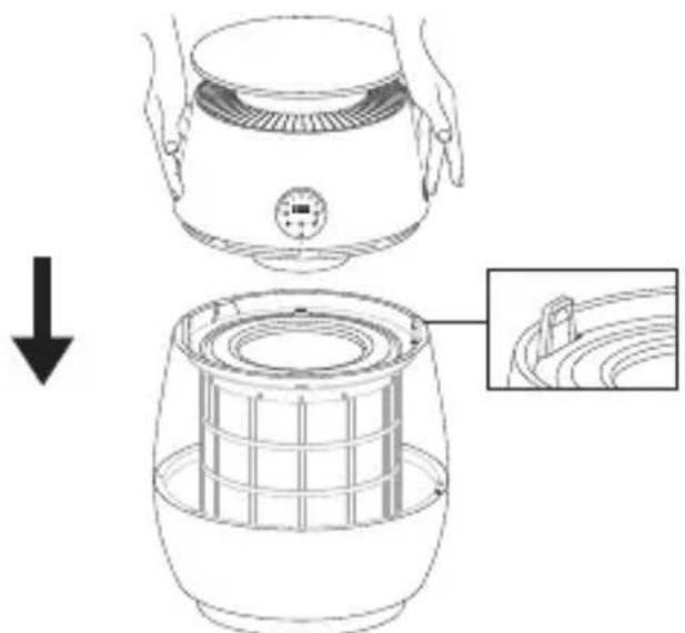 DREAME AP10 - Filtre bölmesini kapatın - 1