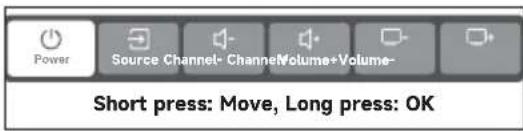 DREAME 55S100 - TV Control Button (Located under this icon) - 1