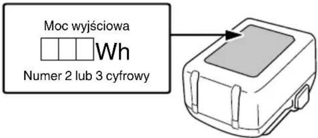 Moc wyjściowa Wh Numer 2 lub 3 cyfrowy