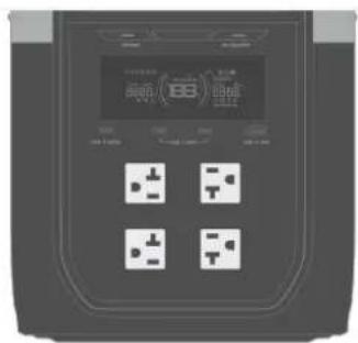 ECOFLOW DELTA 3 Max - Via les prises de sortie CA - 1