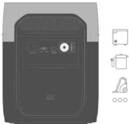 ECOFLOW DELTA 3 Max - Via les ports de sortie 12 v CC - 1
