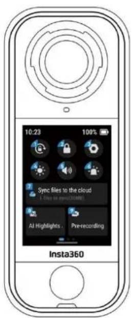 INSTA360 X4 Air - Menu des raccourcis - 1