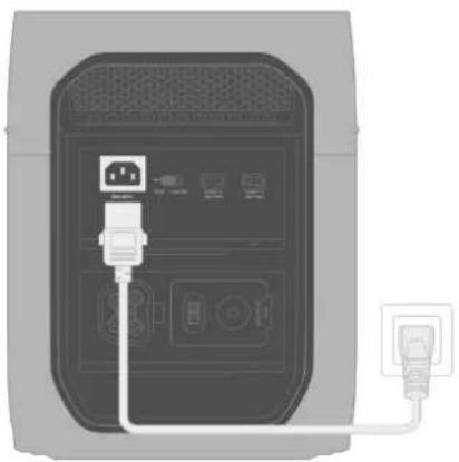 ECOFLOW DELTA 3 Max Plus - En la connectant à une prise murale - 1
