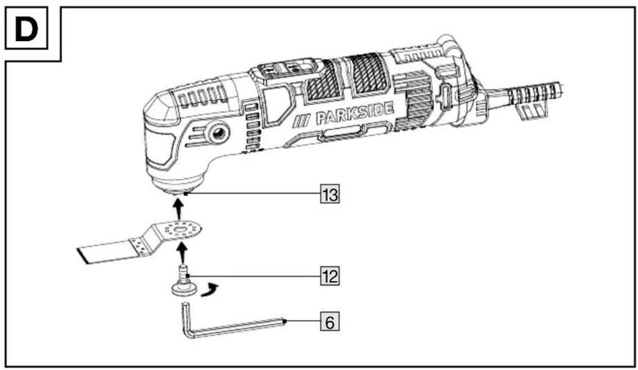 PARKSIDE PMFW 310 I6 - OUTIL MULTIFONCTION - 5