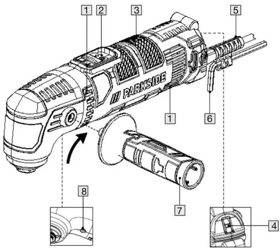 PARKSIDE PMFW 310 I6 - MULTI-TOOL - 1