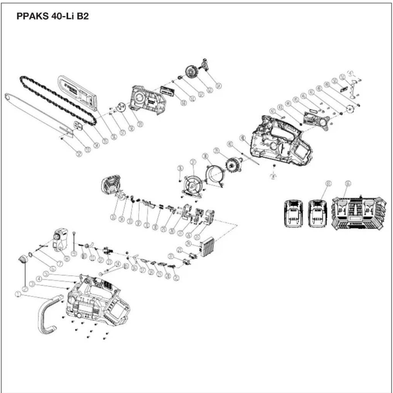 PARKSIDE PPAKS 40-Li B2 - Indicator overbelasting - 5