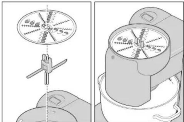 SILVERCREST SKMB 1000 A1 - Assembling the food processor - 3