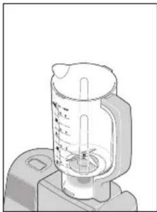 SILVERCREST SKMB 1000 A1 - Mounting the blender jug - 2
