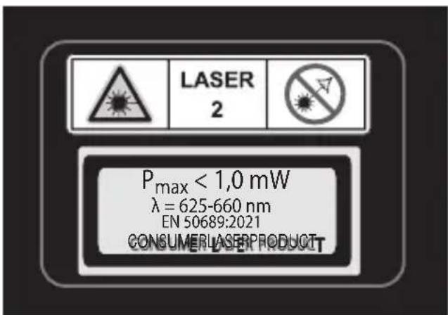 PARKSIDE PLEMM 25 A1 - WARNING! Risk of laser radiation! - 2