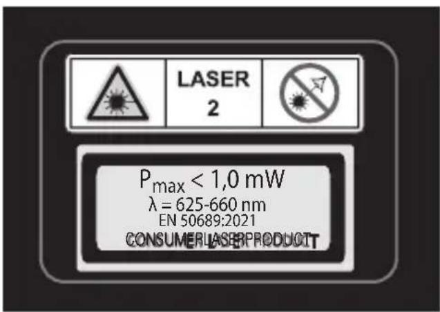 PARKSIDE PLEMM 25 A1 - WARNING! Risiko von Laserstrahlung! - 2