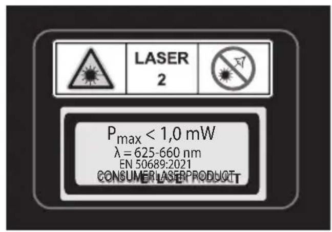 PARKSIDE PLEMM 25 A1 - AVVERTENZA! Rischiodovuto alla radiazione laser! - 2