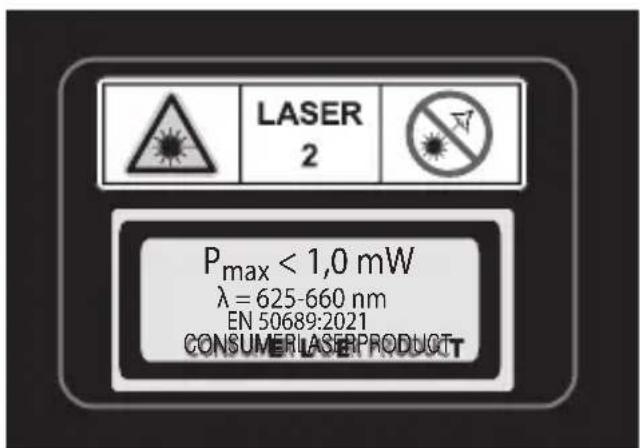 PARKSIDE PLEMM 25 A1 - OSTRZEJEZENIE! Niebezpieczenstwo promieniowania laserowego! - 2
